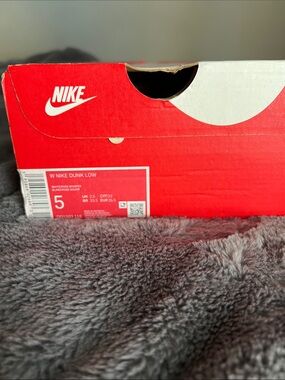 Nike Red & White Shoe Box with Logo
